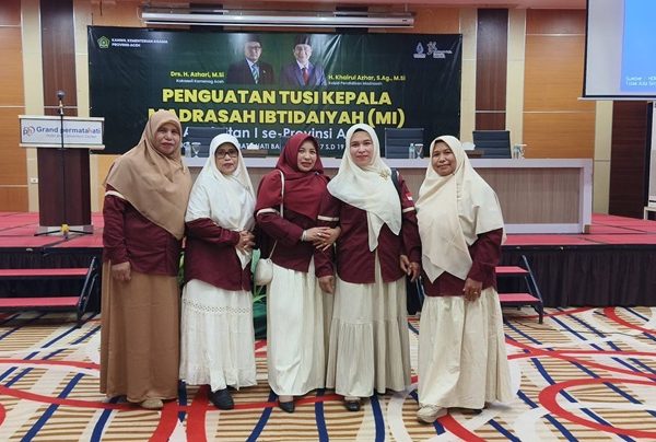 Kepala MIN 10 Bener Meriah Ikuti Penguatan Tusi Kepala MI se-Aceh di Banda